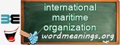 WordMeaning blackboard for international maritime organization